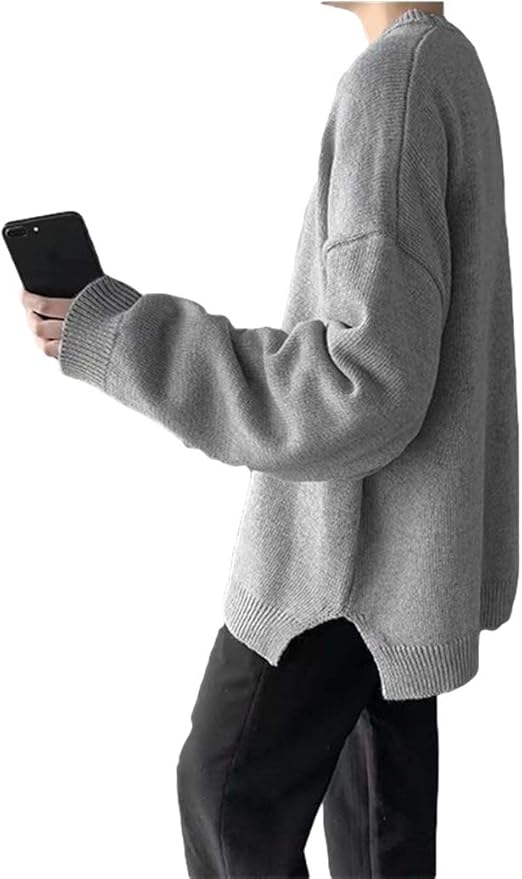 Amazon 在庫処分セール ウィトパ ニット 春服 セーター おしゃれ スリット ハイネック メンズ セーター 通販