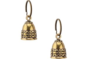 kcrygogo Copper Collar Bell for Small Pet, 0.7 inch Bell for Cats and Dogs,Noise NOT LOUD Come with Silver Pet Anti-Lost ID Pendant Tags (2Set)