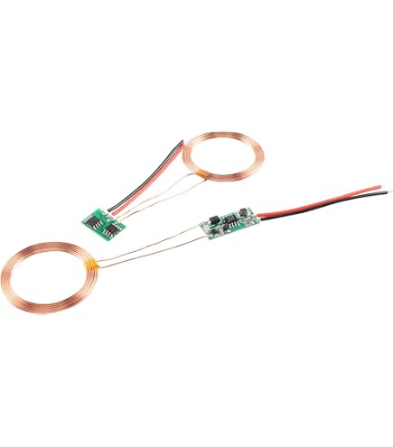 Taidacent Micro USB Wireless LED Induction Kit – 10 Multi-Color LEDs + 70mm Coil, 50mm Range For Model Magic Props & Decor