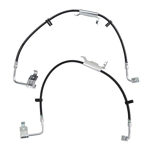 TRQ Brake Hose Set Compatible with 2011-2014 Jeep Wrangler