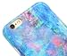 A-Focus Compatible with iPhone 6 Plus Opal Case, iPhone 6s Plus Case, Colorful Pink Green Blue Marble Pattern IMD Slim Shock Proof Silicone Cover Case for iPhone 6 Plus 6s Plus 5.5 inch Glossy Green