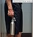 Best Value Pack of Two BPA Free Metal Water Bottle by Vibz Enterprise with Free Carabiner and Leak Proof Cap, Hygienic, Durable and Ecofriendly Hydration Source for Sports and Outdoor Activity