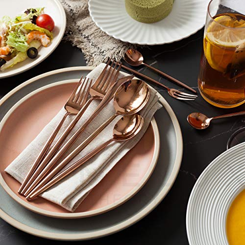 Homelux Theory 18/10 Rose Gold Flatware Stainless Steel Rose Gold