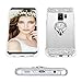 Caka Galaxy S9 Plus Case, Galaxy S9 Plus Glitter Case Mirror Series Luxury Cute Shiny Bling Mirror Makeup Case for Girls with Ring Kickstand Diamond TPU Case for Samsung Galaxy S9 Plus (Silver)