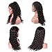 Huamn Hair Wigs For Black Women 360 Lace Frontal Wig Water Wave Wet and Wavy Lace Front Wigs with Baby Hair 360 Lace Wigs Human Hair Pre Plucked Brazilian Virgin Hair 22 Inch