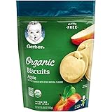 Gerber Graduates Organic Gluten Free Biscuits, Apple, 6 Count