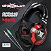 ONEXELOT Gaming Headset-2018 New Model “ANUBIS” Gaming Headphone with Noise Isolation Microphone Surround Stereo Sound, Over-the-Ear Noise Isolating For PC Gamers (Black-Red).thumb 2