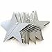Fonder Mols Set of 4 10-feet Twinkle Star Shaped Hanging Decoration String Party Paper Garland Color Silver
