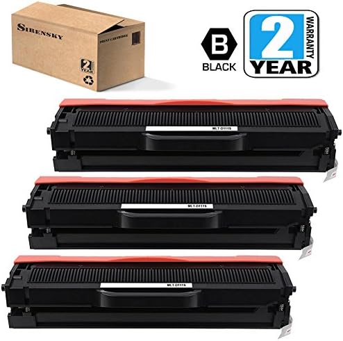 MLT-D111S Toner Cartridge Compatible 3 Pack for Samsung SL-M2020W SL-M2022 SL-M2022W M2070 SL-M2070FW SL-M2070W,Sirensky Brand