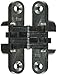 SOSS 204 Zinc Invisible Hinge with Holes for Wood or Metal Applications, Mortise Mounting, Unplated (Pack of 2), Model Number: 204CUNP