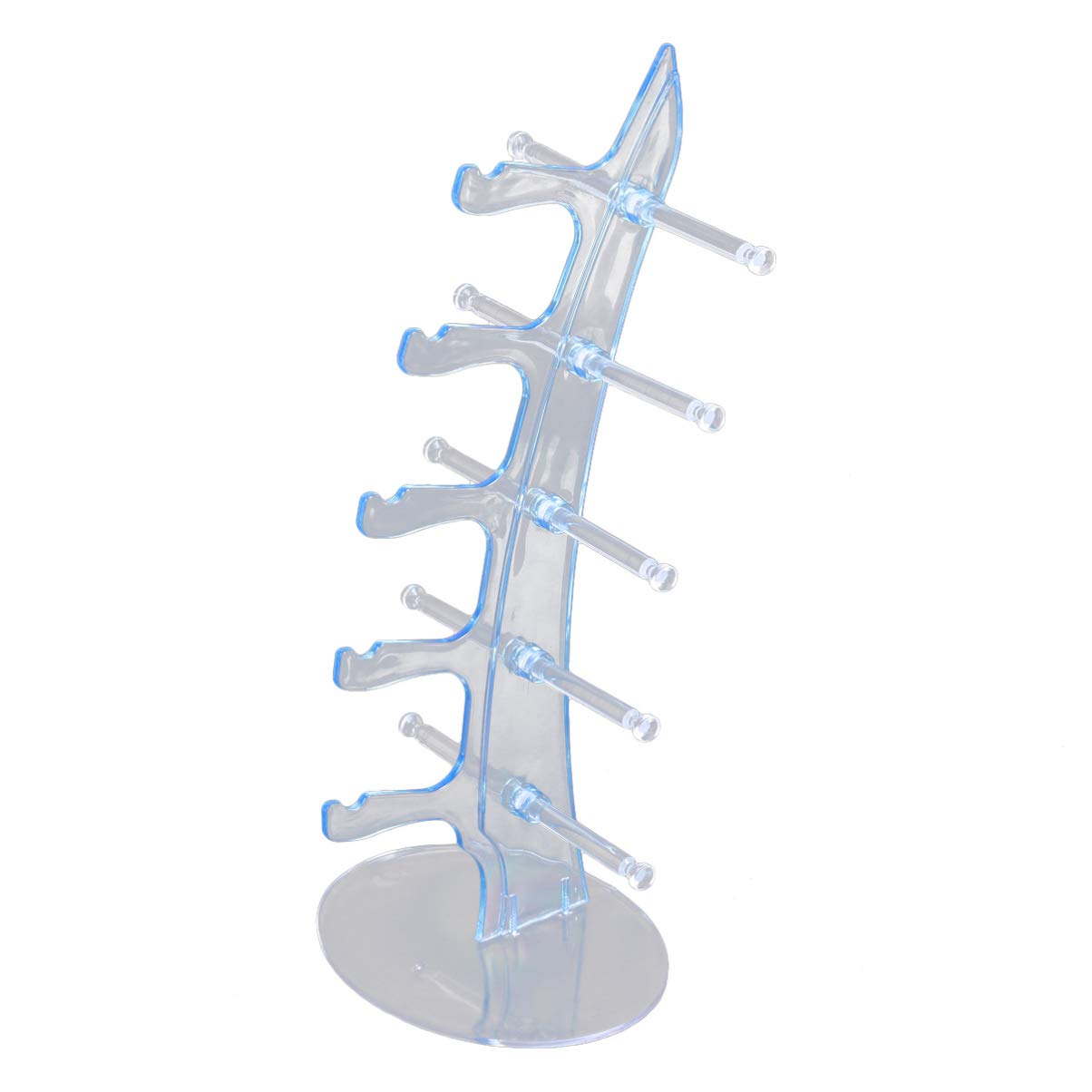 ULTECHNOVO 5 Pairs Sunglasses Organiser Holder, Glasses Stand Sunglass Display Holder Eyewear Frame Shelf Show Rack for Home Store (Blue)