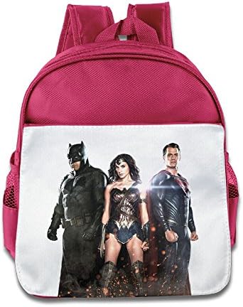 XJBD Custom Cute Bat Vs Super Trinity Boys And Girls School Bag For 1-6 Years Old Pink