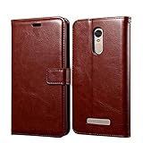 Xiaomi Redmi Note 3 Pro Special Edition Case, Heyqie Premium Leather Folio [Kickstand Feature] with Card Holder Flip Wallet Cover Case for Xiaomi Redmi Note 3 Pro Prime Global version 152mm - Brown