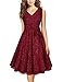 Furnex Women's Sleeveless Tank Tops Floral Pleated Front Mesh Blouses Tunic (Medium, 10 Black Red)