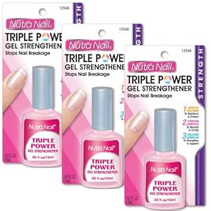 Amazon.com : Nutra Nail Triple Power Gel Strengthener (Pack of 3) : Beauty