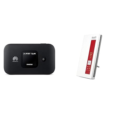 Huawei E5577Cs-321 WIR-Hotspot 150.0Mbit LTE Schwarz 1500mAh & AVM FRITZ!WLAN Repeater 1750E (Dual-WLAN AC + N bis zu 1.300 M
