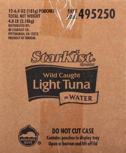 STARKIST CHUNK LIGHT TUNA IN WATER, 6.4 OZ