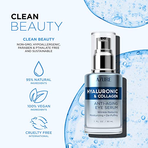 AZURE Hyaluronic & Collagen Anti Aging Eye Serum Hydrates