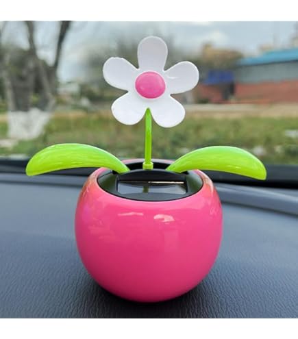 Amazon.com: Red Solar Dancing Flower Car Dashboard Decorations
