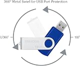 ENUODA 16GB USB 2.0 Memory Stick 10 Pack Swivel Multi-Color Set view 3