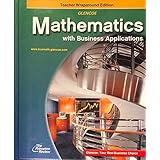 Glencoe Mathematics With Business Applications Student Activity Workbook Mcgraw Hill Glencoe 9780078313738 Amazon Com Books