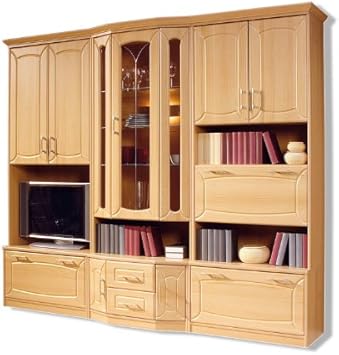 Stella Trading Torero Anbauwand Wohnwand Holzdekor Buche Ca 236 X 206 X 50 Cm Amazon De Kuche Haushalt