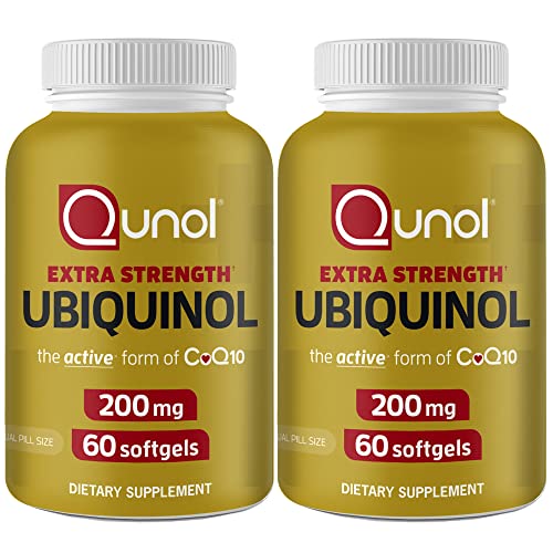 Ubiquinol CoQ10 200mg Softgels, Qunol Ubiquinol 200mg Active form of