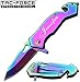 GIFTS INFINITY Free Engraving - Tac Force Titanium Coated Stainless Steel Pocket Glass Breaker Knife
