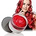 MOFAJANG Unisex Hair Wax Dye Styling Cream Mud, Upgrated Natural Hairstyle Color Pomade, Washable Temporary,Party Cosplay Daily Use (Red)