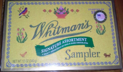 Whitman's Sampler Assorted Chocolates Box, 12 Ounce