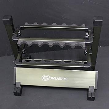 Amazon アルミ製 高級オリジナルロッドスタンド 12本掛け ガンメタ 1050 Gm 遠里釣具 ロッドスタンド