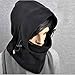 Leegoal Multifunction Fleece Double Layers Warmer Balaclava Ski Sport Face Mask,Black