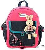 Kid Toddler Walking Safety Harness with Cute Teddy Bear/Bunny Backpack - Sold and Ship From USA (Pink Bunny)