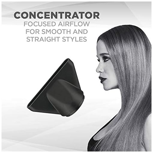 Conair 1875 Watt Ionic Ceramic Hair Dryer, Black - Image 8
