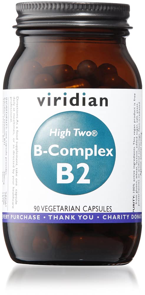 HIGH TWO® Vitamin B2 with B-Complex: 90 Veg Caps