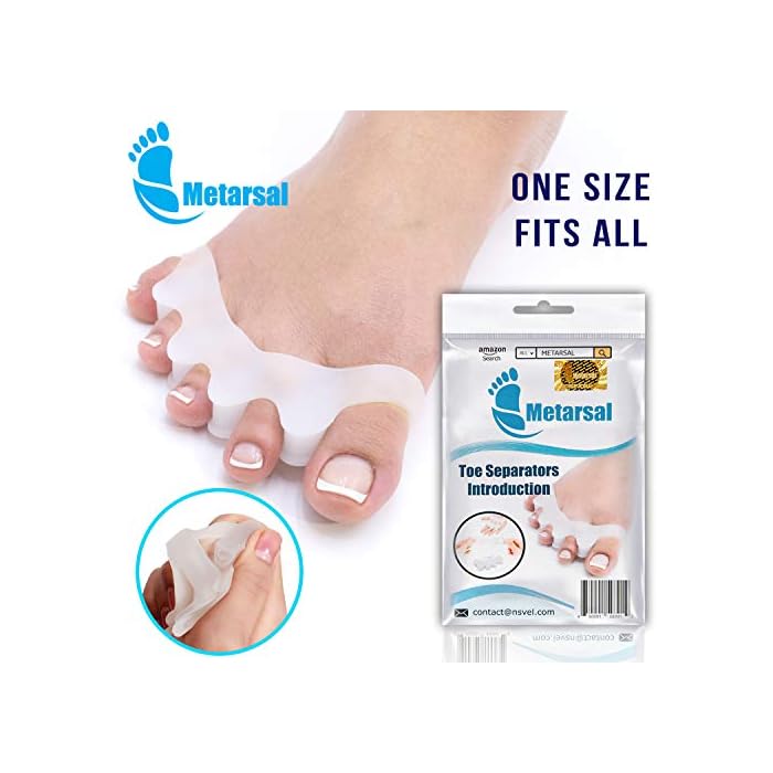 Metarsal Gel Toe Separator Rubber, Toe Stretchers, Toe Spacers, Walking and Dancing, Bunion Relief, Toe Strechers for…