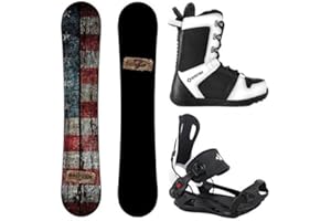 Camp Seven Drifter and System MTN Rear Entry Step in Binding Men's Complete Snowboard Package