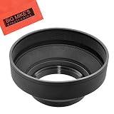 Big Mike's 72mm Soft Rubber Lens Hood for Nikon 24mm f/1.8G ED, 58mm f/1.4G, 105mm f/2D, 135mm f/2D, 180mm f/2.8D, 16-80mm f/2.8-4E ED VR, 18-200mm VR, 24-85mm Lenses