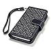 Samsung Galaxy S5 Case, Terrapin [Black] [Etched Floral Pattern] Textured PU Leather Wallet Case with Card Slots ID Window Cash Compartment and Detachable Wrist Strap Case for Samsung Galaxy S5 - Black