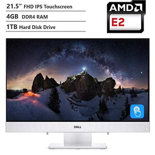 2019 Dell Inspiron 22 All-in-One AIO Desktop Computer 21.5″ FHD IPS Touch Display AMD E2-9000, 4GB RAM, 1TB Hard Disk Drive, HDMI, Multi-Card Reader, Wireless-AC, Wireless Keyboard&Mouse, Win10
