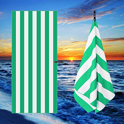 DARCHEN Microfiber Beach Towels Oversize Travel Beach Towel 4 Pack - Quick Dry Towel for Swimming, Sand Free Towel (Extra Large XL 70x35 inch) for Kids Adult
