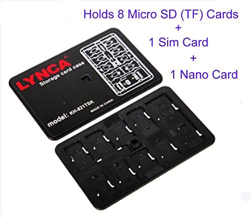 Rybka Distribution Memory Card Storage Case Lightweight Card Holder SD Card Carrying Box Suitable for TF Micro SD Cards, Sim Cards and Nano Cards