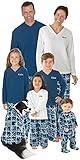 PajamaGram Blue Snowflake Fleece Matching Family Pajama Set