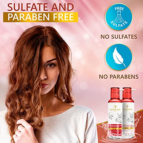 Keratin Shampoo and Conditioner Set with Hyaluronic Acid Sulfate Free