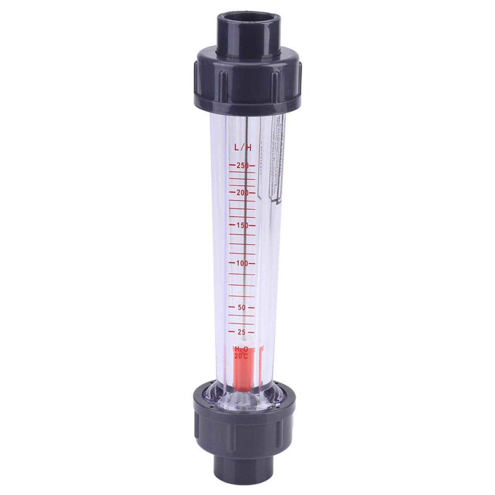 BLLBOO Flowmeter - Plastic Tube Type 25-250L/H Instantaneous Water Flows Meter Flowmeter