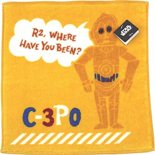 UCHINO Disney STAR WARS paper cut towel handkerchief [antibacterial] 25 ¡Ñ 25cm yellow 3906V004 Y