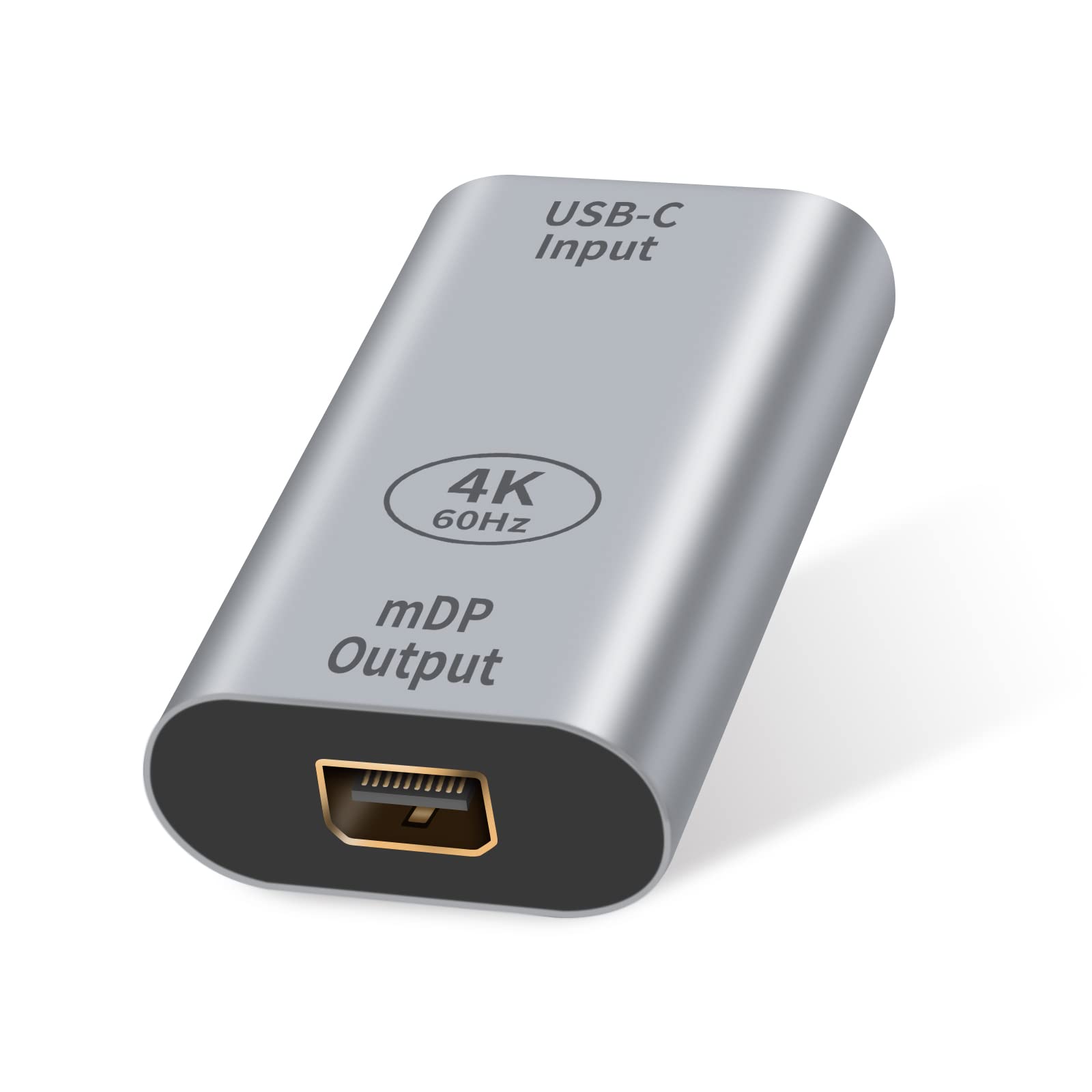 Duttek Mini Displayport to USB C Adapter,USB 3.1 USB C female to Mini Displayport female supports 4K@60Hz,USB C to Mini Displayport Adapter compatible with for Notebook,Projector,TV,Computer,Monitor.