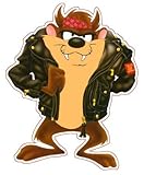 Biker Tasmanian Devil Decal 5
