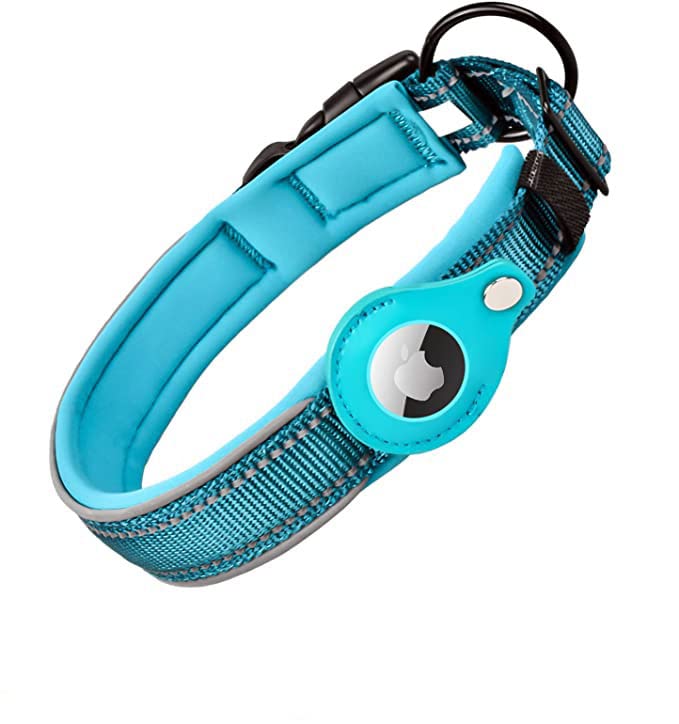Reflective Airtag Dog Collar, Safe Paws Airtag Dog Collar Holder