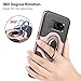 ELOVEN Ring Holder Series for Galaxy S7 Edge Case with Metal Ring Kickstand Dual Layer Back Bumper Antiscratch Shockproof Nonslip Grip Protection for Samsung Galaxy S7 Edge, Rose Glod